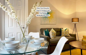 Central Serviced Apartments - 1 Bedroom - Modern - Close to Transport Links - Quiet Neighbourhood - WiFi - Fully Equipped - Smart TVs in All Rooms - Monthly Stays Welcome - FREE Street Parking - Ideal